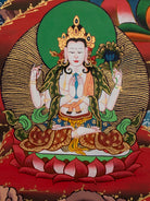 Manjushri Thangka Painting - Sacred Art
