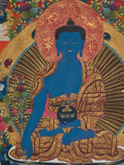 Healing Buddha Thangka - Sacred Painting 