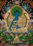Medicine Buddha Thangka - Sacred Tibetan Art