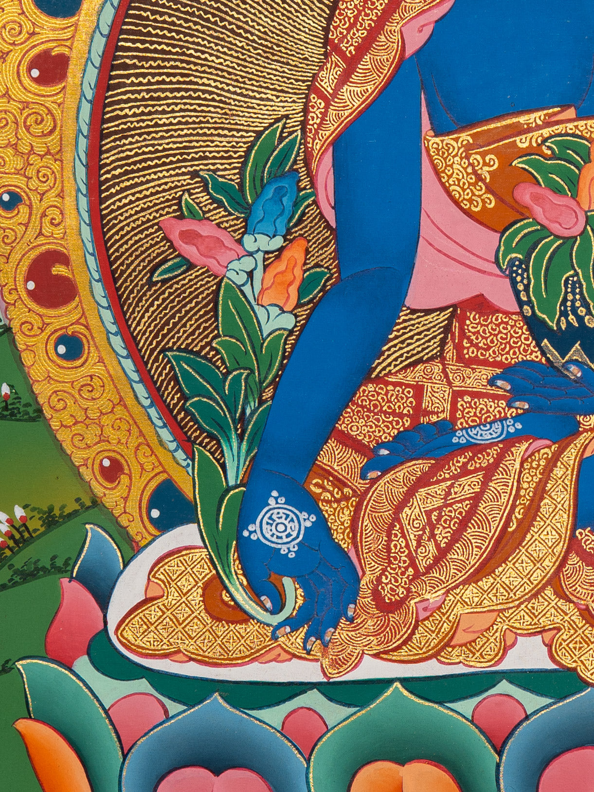 Bhaisajyaguru Thangka - Tibetan Art 