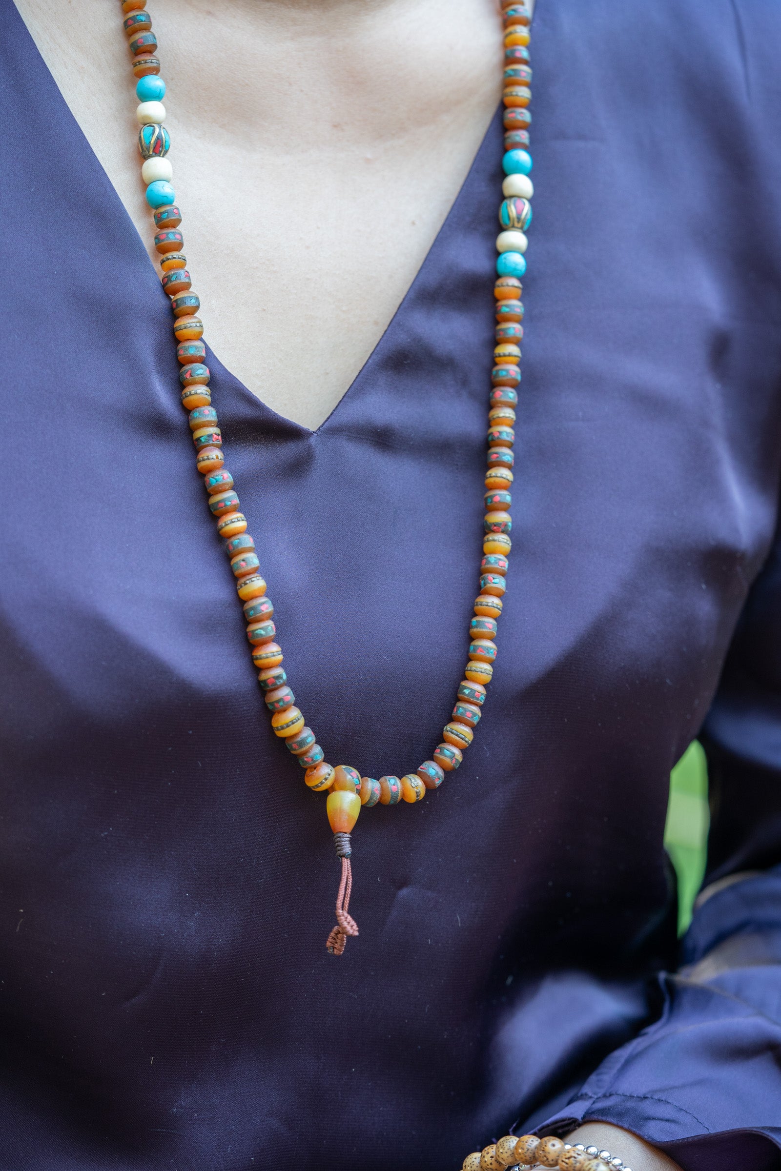 Mixed Bead Turquoise Mala