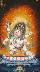 The Three Form of Mahakala- Newari Paudbha Art, Two hand, four hand and six hand Mahakala 