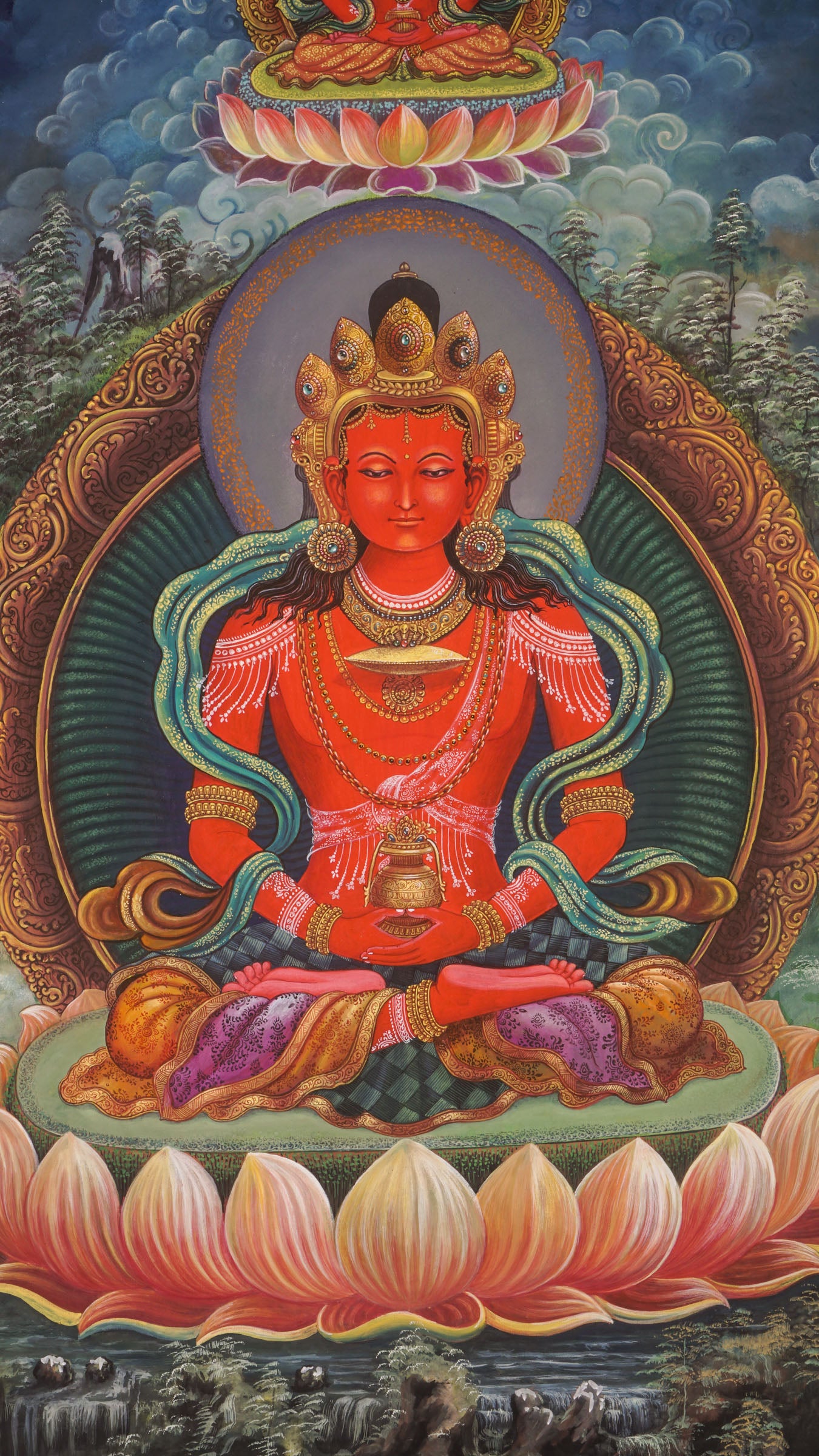 Amitayus Buddha - Newari Painting