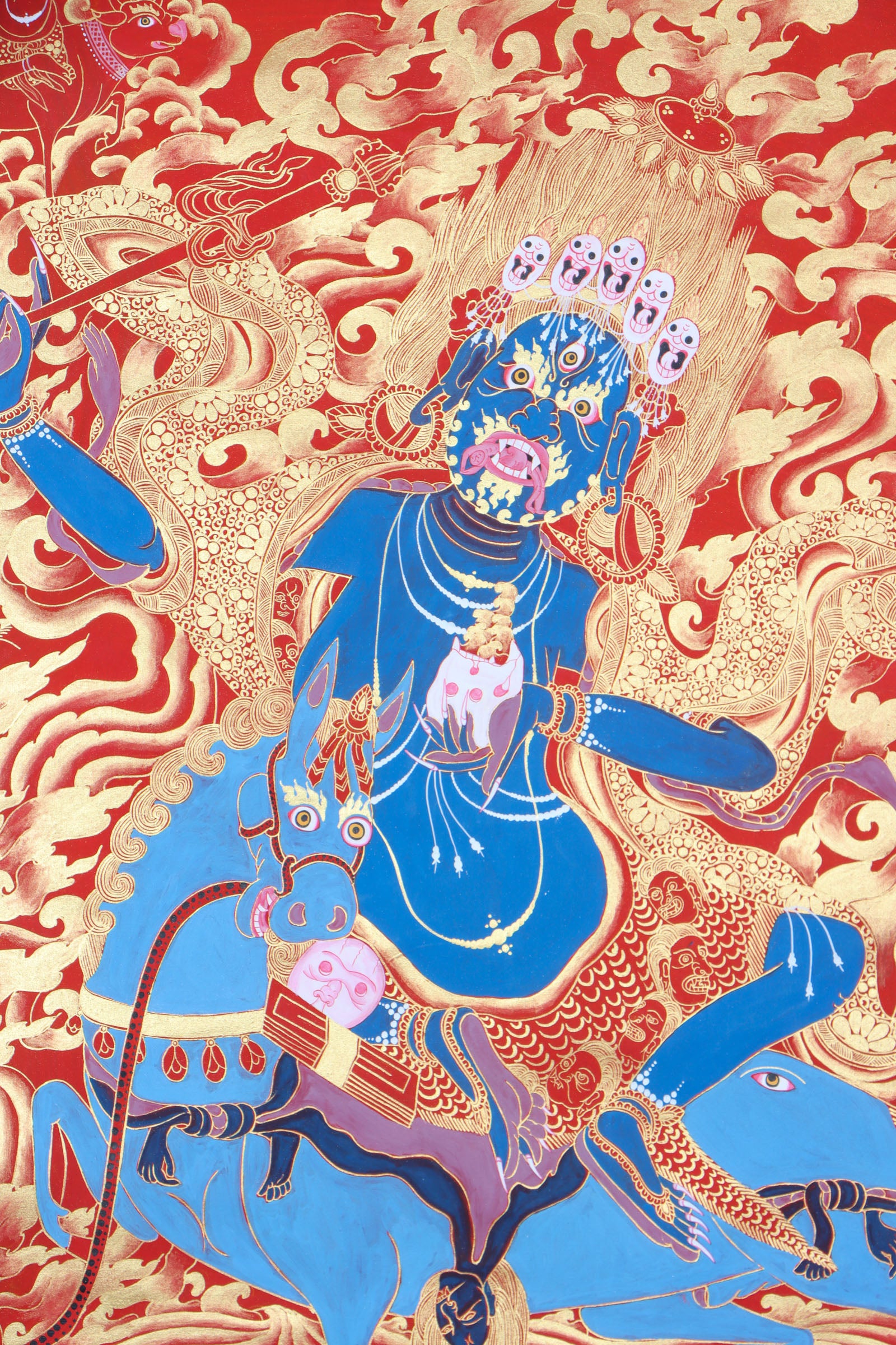 Palden Lhamo Thangka for protection.