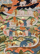 Path to Enlightenment Thangka - Handpainted Tibetan Art