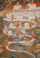 Path to Enlightenment Thangka - Tibetan Painting 