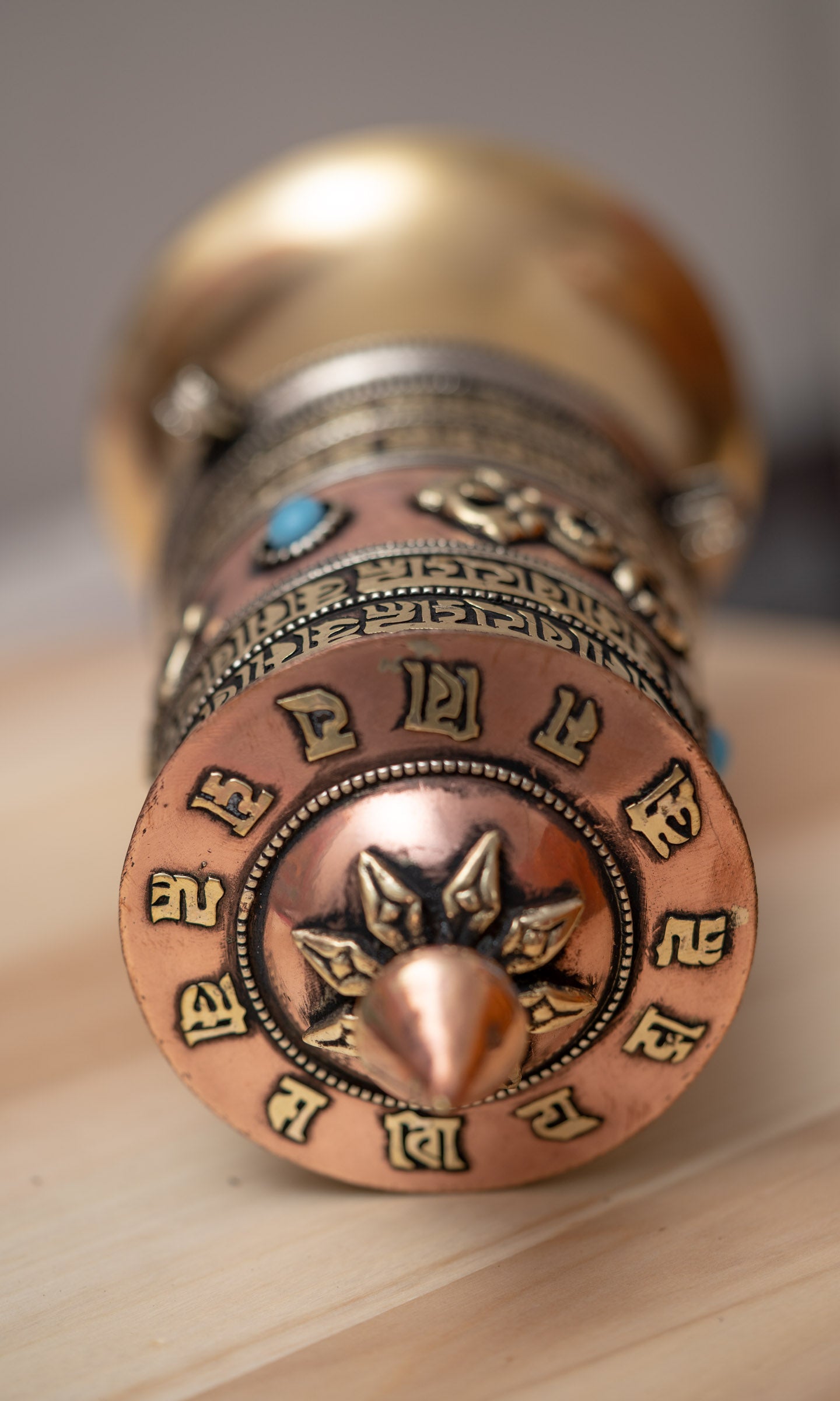  Spinning the Bajra prayer wheel purifies negative karma, obscurations, and defilements.
