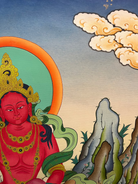 Red Tara Thangka - Tibetan Painting