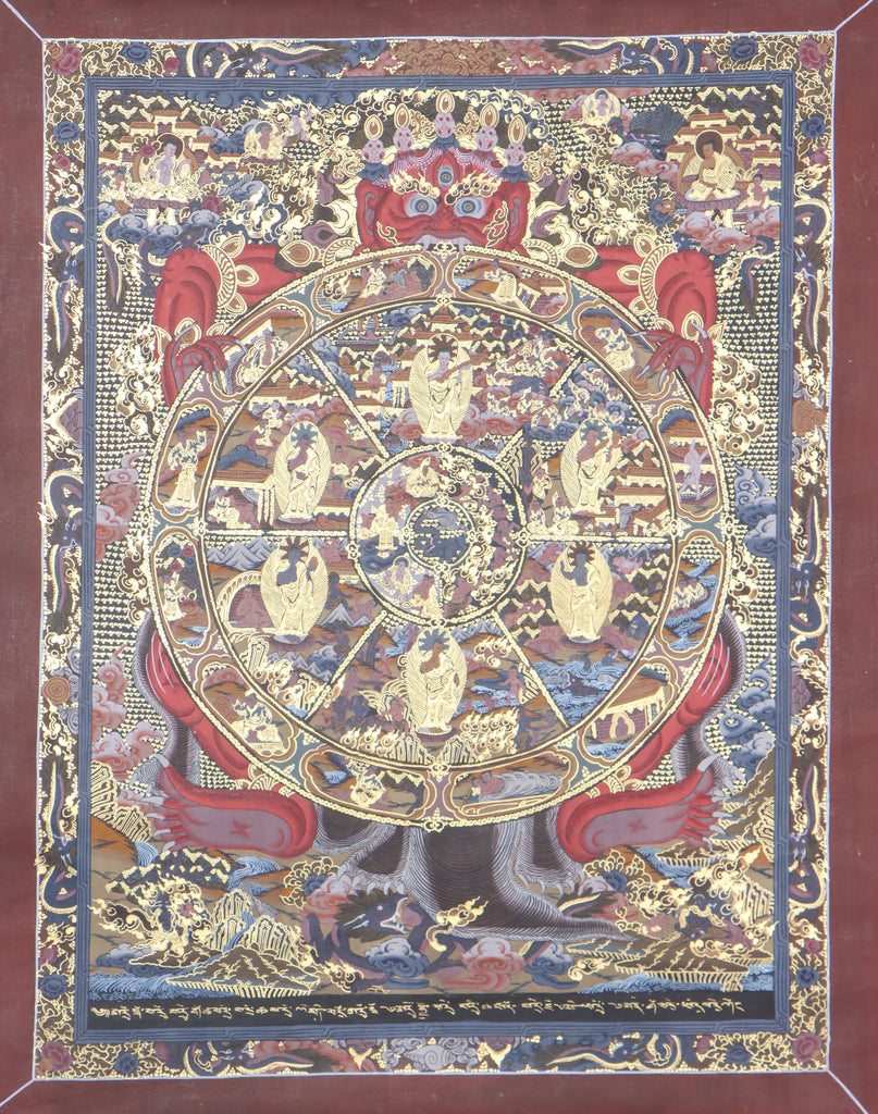 Wheel of Life Thangka, serves as a visual representation of teachings to comprehend life cycle.