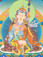 Handpainted Guru Rinpoche Thangka - Tibetan Painting 