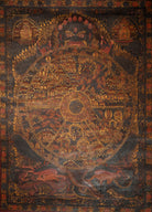 Wheel of Life (Bhavachakra) - Antique Tibetan Painting