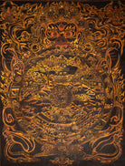 Antique Wheel of Life Thangka - Wall hanging decor
