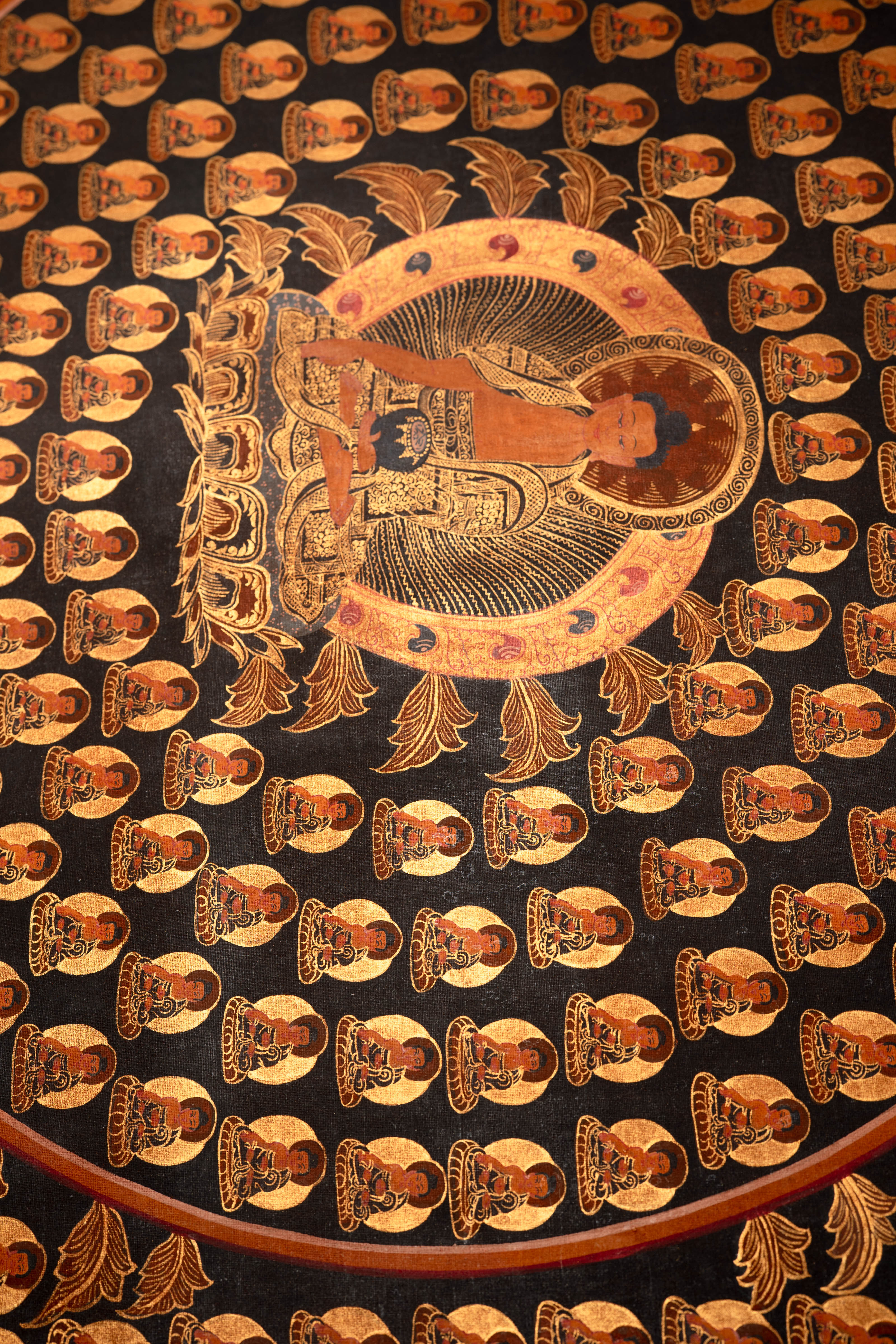 Handpainted 1000 Buddha Thangka - Tibetan Painting