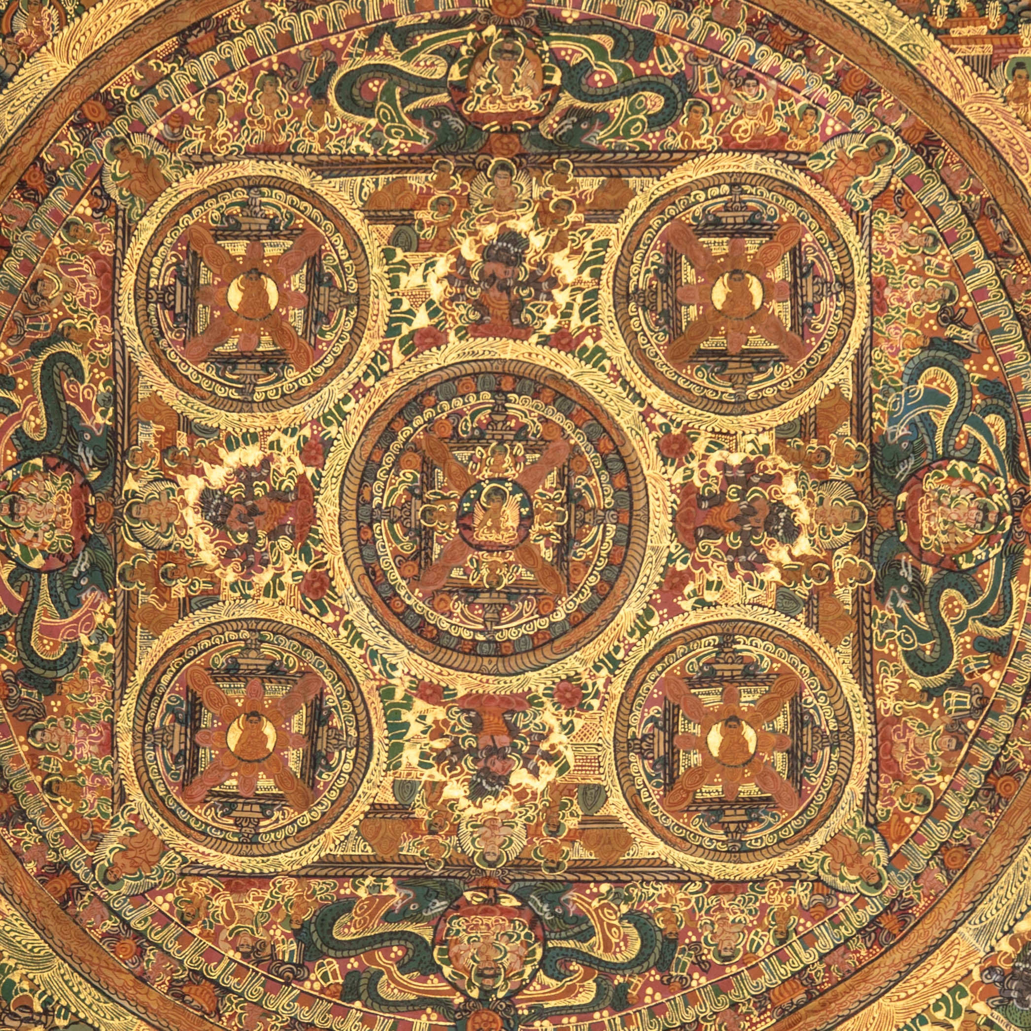 Buddha Mandala Thangka - Tibetan Painting