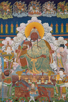 Guan Yu Thangka Painting - Handpainted Art