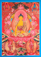 Shakyamuni Buddha  Thangka for meditation aid, and teaching tool.