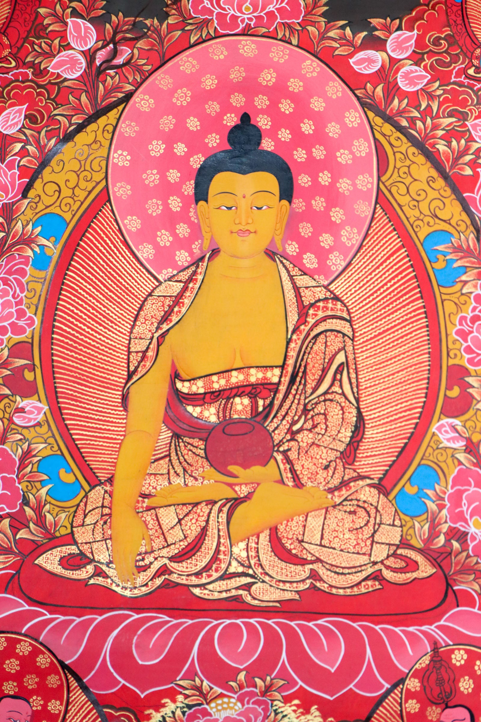 Shakyamuni Buddha Thangka for meditation aid, and teaching tool.