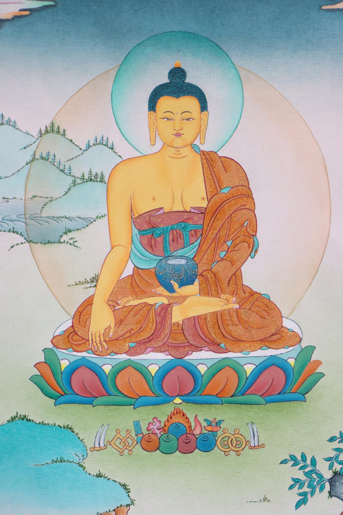Shakyamuni Buddha Thangka for inspiration to seek for enlightenment.