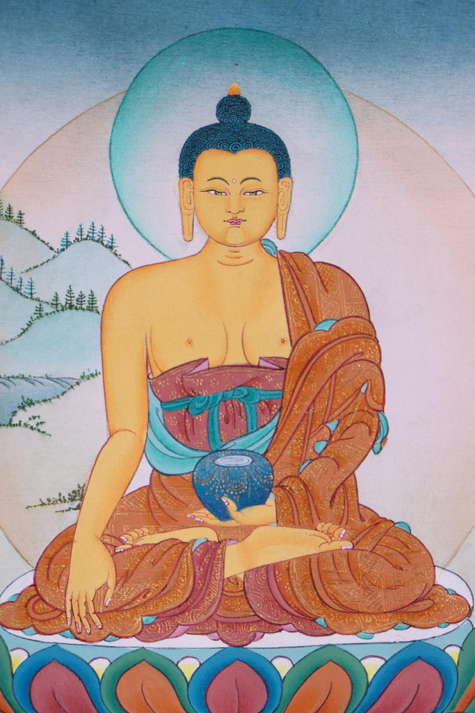 Shakyamuni Buddha Thangka for inspiration to seek for enlightenment.