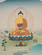 Shakyamuni Buddha Tibetan Thangka