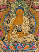  Shakyamuni Buddha Enlighten Thangka - Handpainted Art