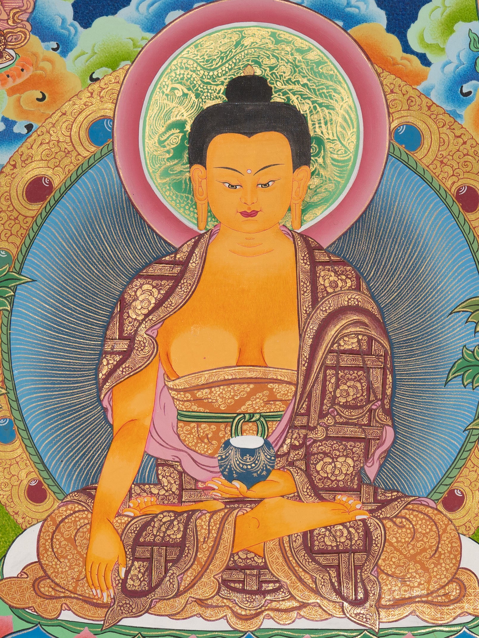 Shakyamuni Buddha Thangka – Sacred Enlightenment Art