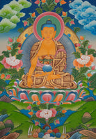 Sacred Shakyamuni Buddha Thangka - Tibetan Painting