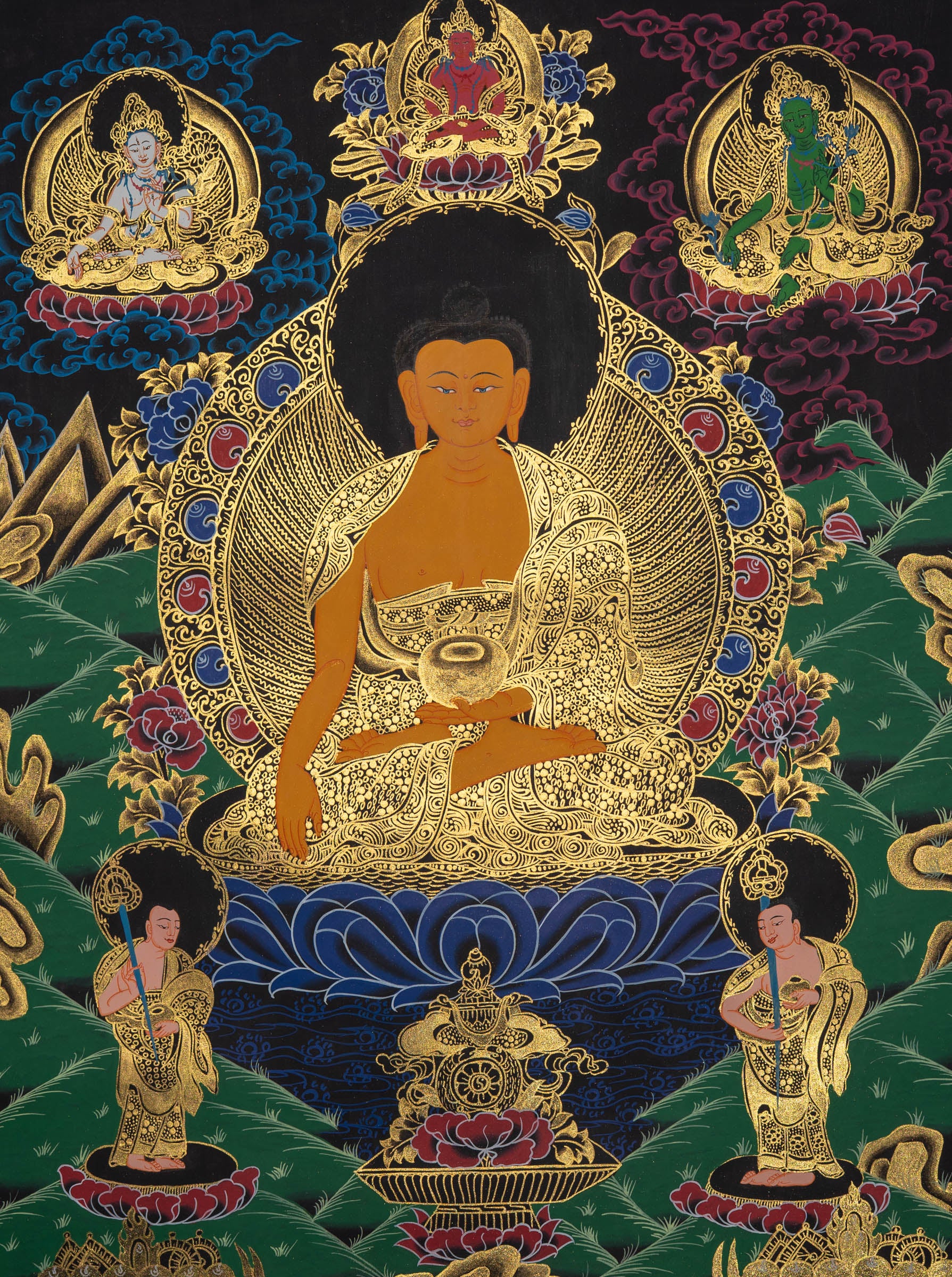 Shakyamuni Buddha Thangka - Tibetan Art
