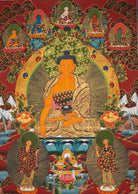 Tibetan Shakyamuni Buddha - Sacred Thangka 
