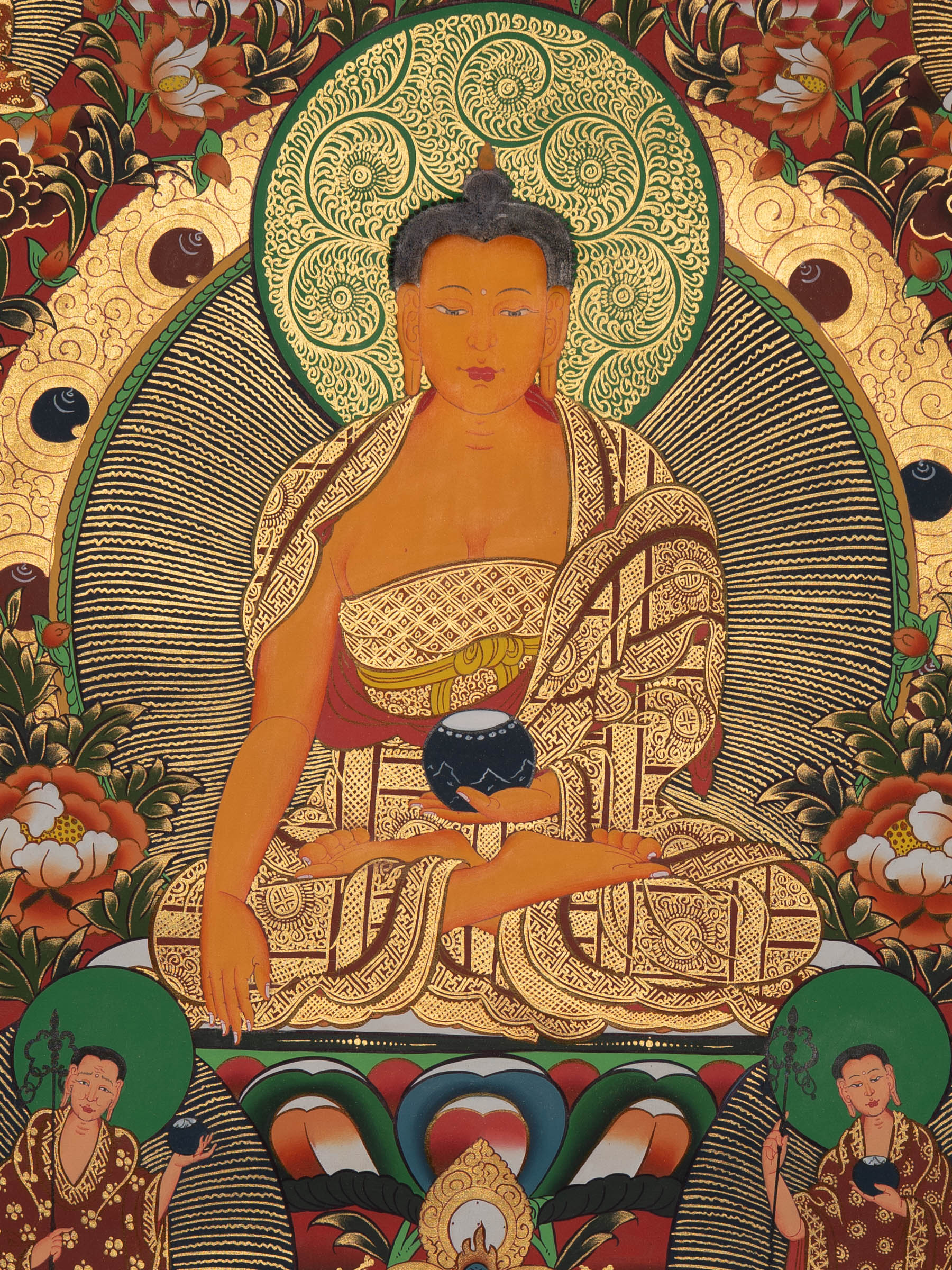 Sacred Shakyamuni Buddha Thangka - Tibetan Artwork