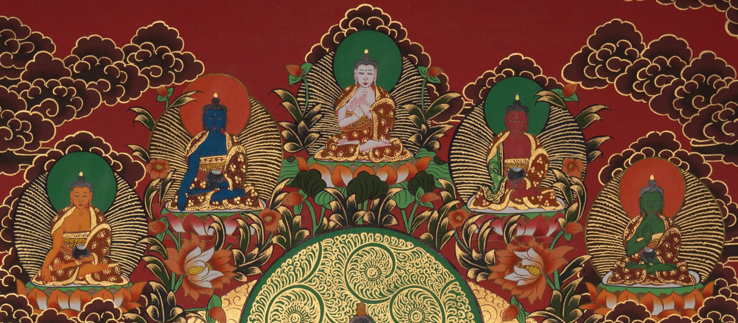 Sacred Shakyamuni Buddha Thangka - Tibetan Artwork