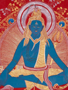 Lord Shiva Spiritual Thangka - Handpainted Art
