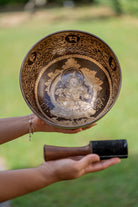 Handmade Green Tara Singing Bowl for meditation.