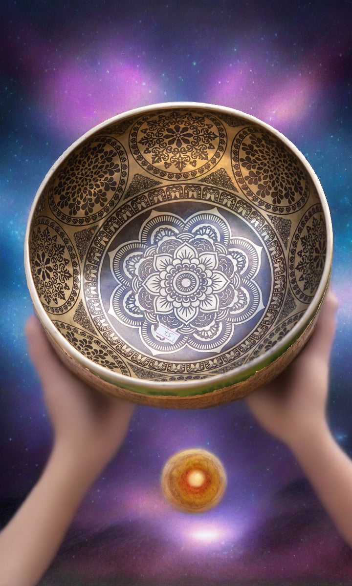 Lotus Cosmos Tibetan Singing Bowl for sound therapy.