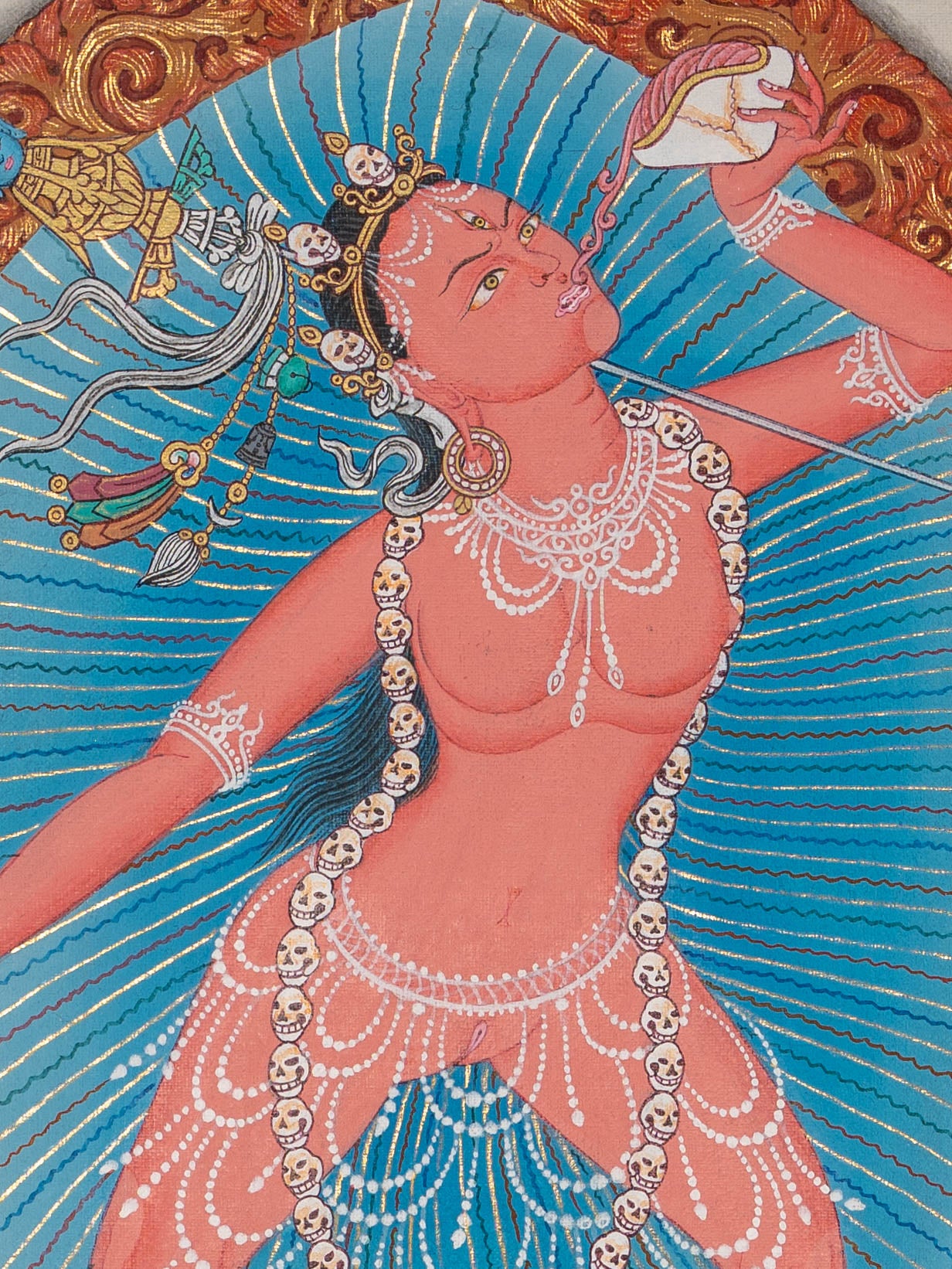 Handpainted Yogini Thangka Painting