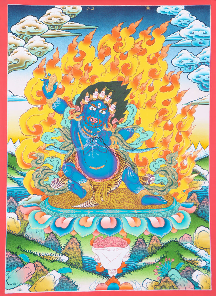 Vajrapani Thangka for  transformative power of wisdom and compassion.