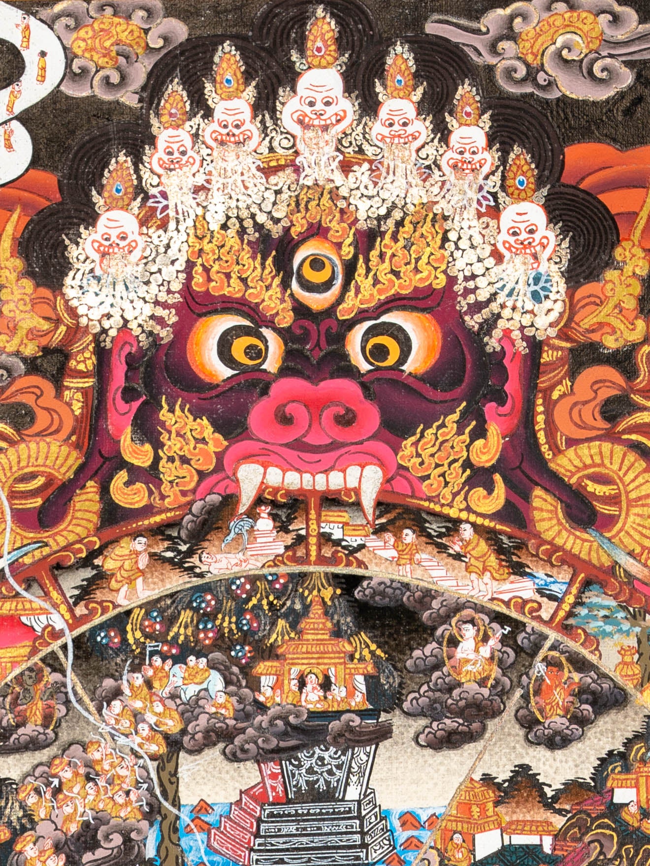 Wheel of Life - Handpainted Thangka Painting