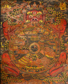 Wheel of Life - Antique Tibetan Painting