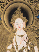 Tibetan White Tara - Sacred Painting 
