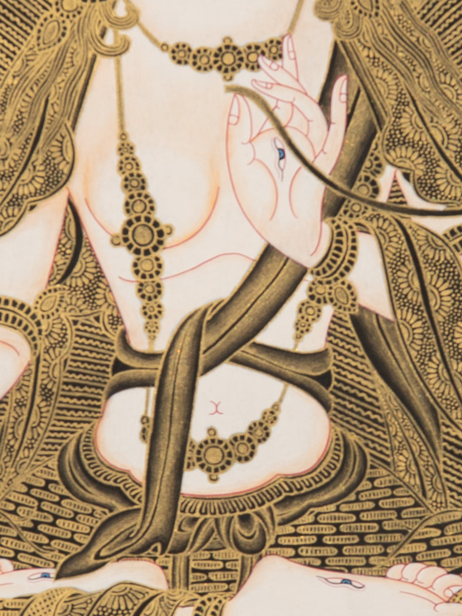 Tibetan White Tara - Sacred Painting 