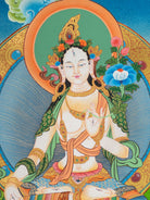 Sacred White Tara Thangka - Tibetan Art