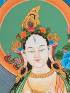 Sacred White Tara Thangka - Tibetan Art