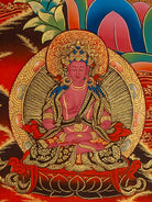 Zambala Deity Thangka Painting  -Handpainted Art