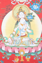 White Tara Thangka for compassion, healing, and longevity.