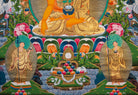 Sacred Hand-Painted Shakyamuni Buddha Thangka