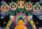 Shakyamuni Buddha Thangka Painting for prayer and devotion.