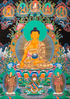 Shakyamuni Buddha Thangka Painting  for wisdom and enlightenment.