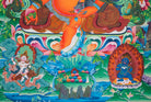 Pancha Zambala Thangka - Sacred Painting