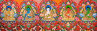 Exclusive Five Dhyani Buddhas Thangka - Tibetan Painting