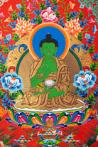 Exclusive Five Dhyani Buddhas Thangka - Tibetan Painting